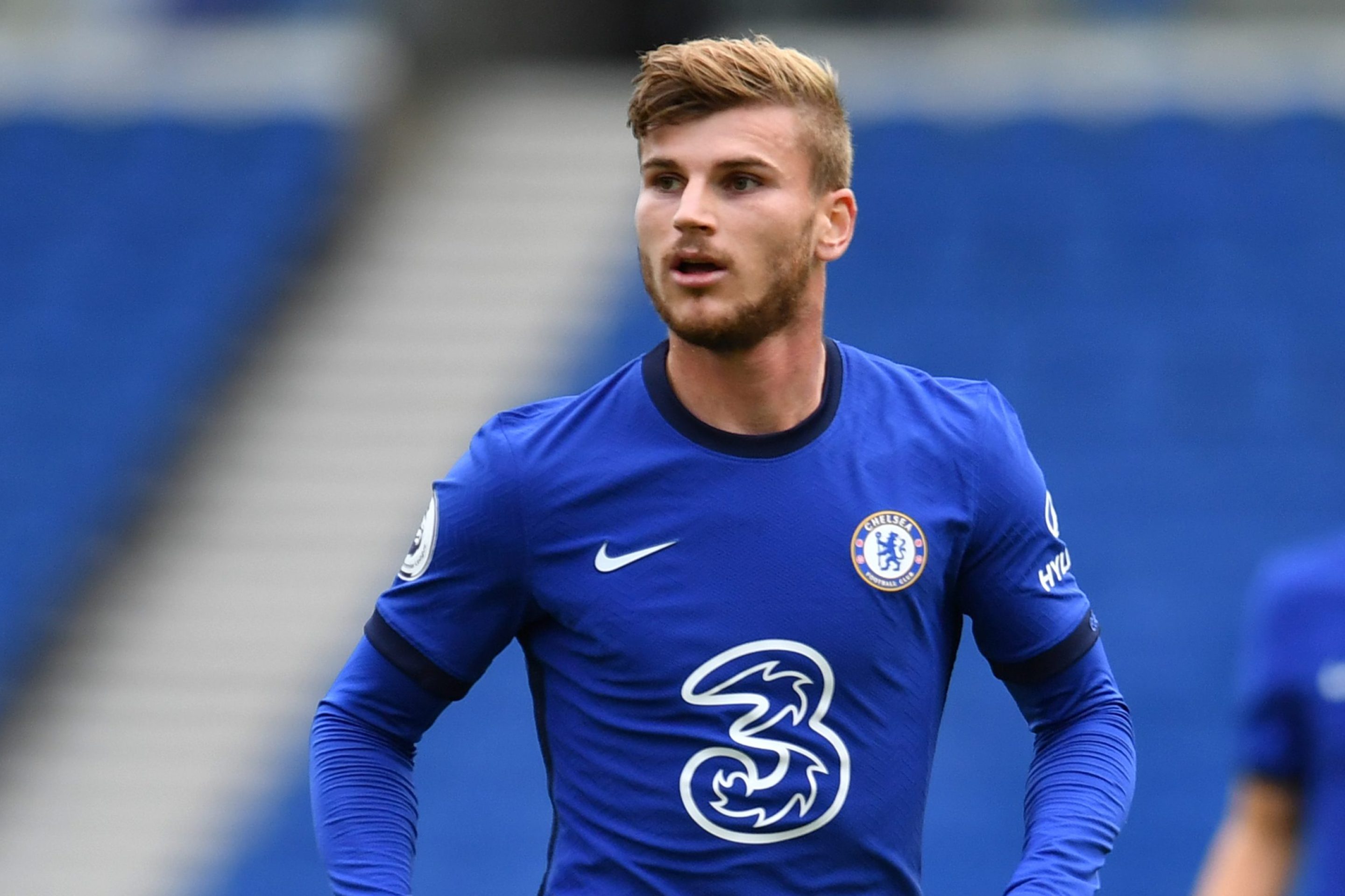 Timo Werner running during a Chelsea game