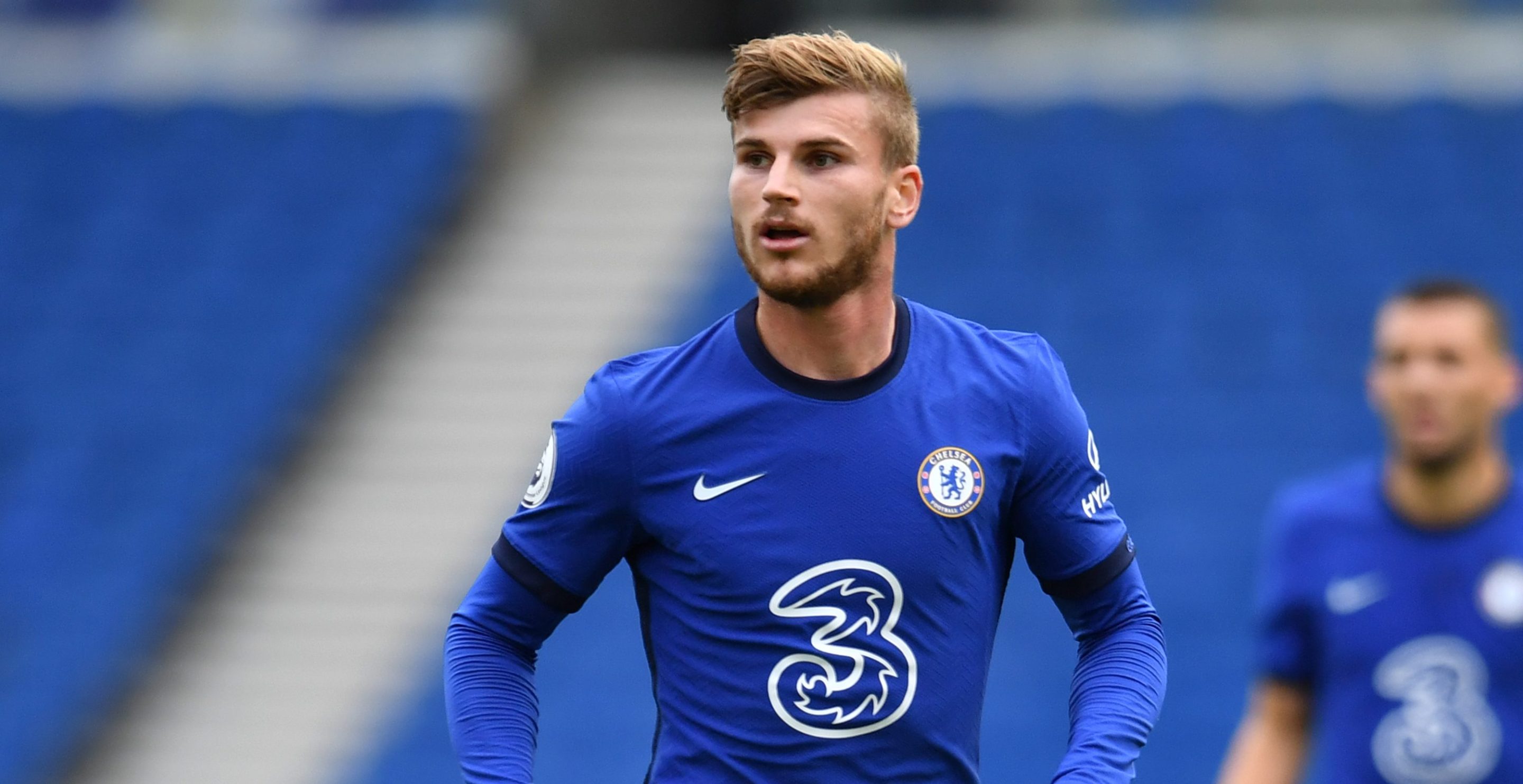 Timo Werner running during a Chelsea game