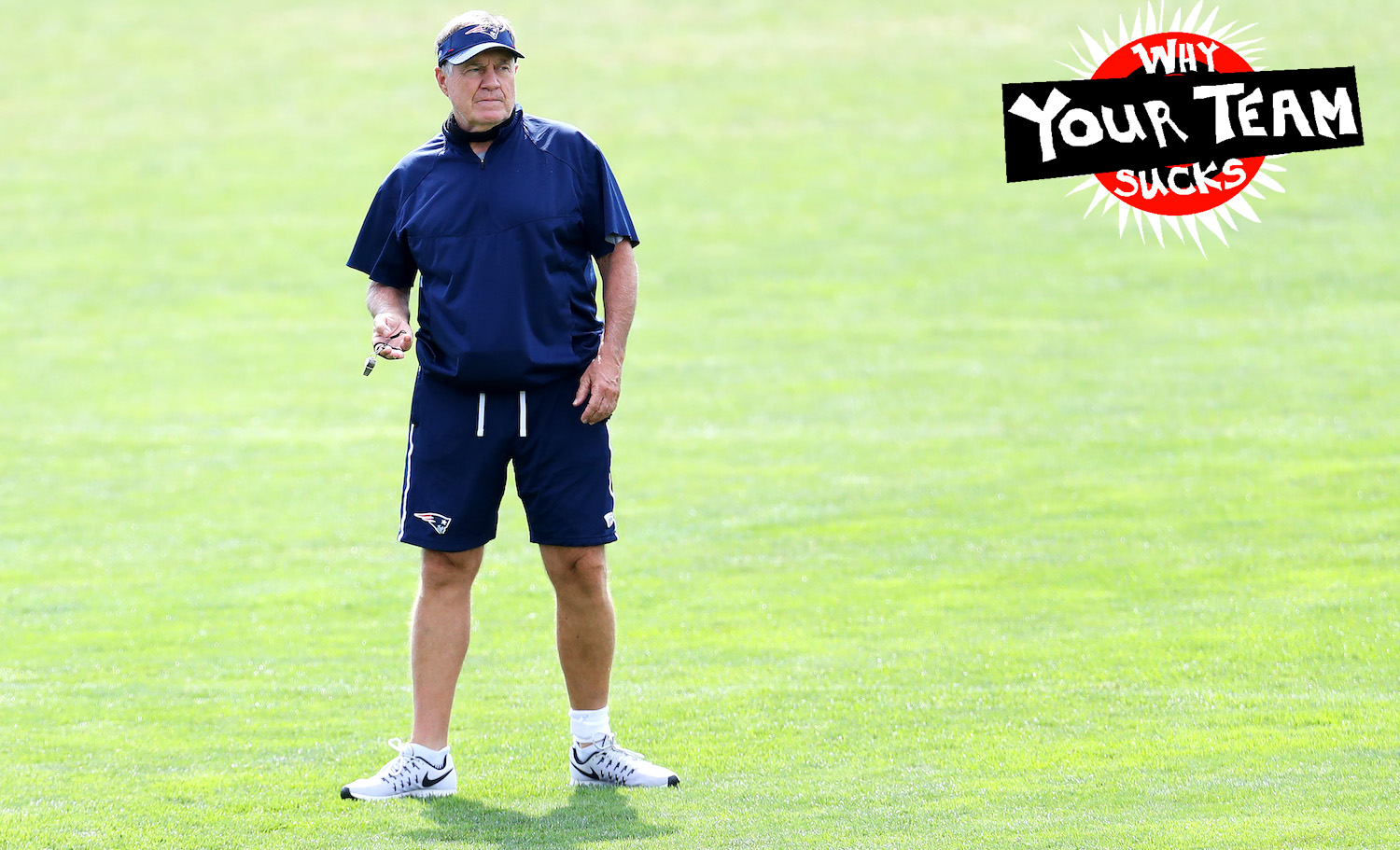 FOXBOROUGH, MASSACHUSETTS - AUGUST 26: Head coach Bill Belichick of the New England Patriots looks on during Patriots Training camp at Gillette Stadium on August 26, 2020 in Foxborough, Massachusetts. (Photo by Maddie Meyer/Getty Images)