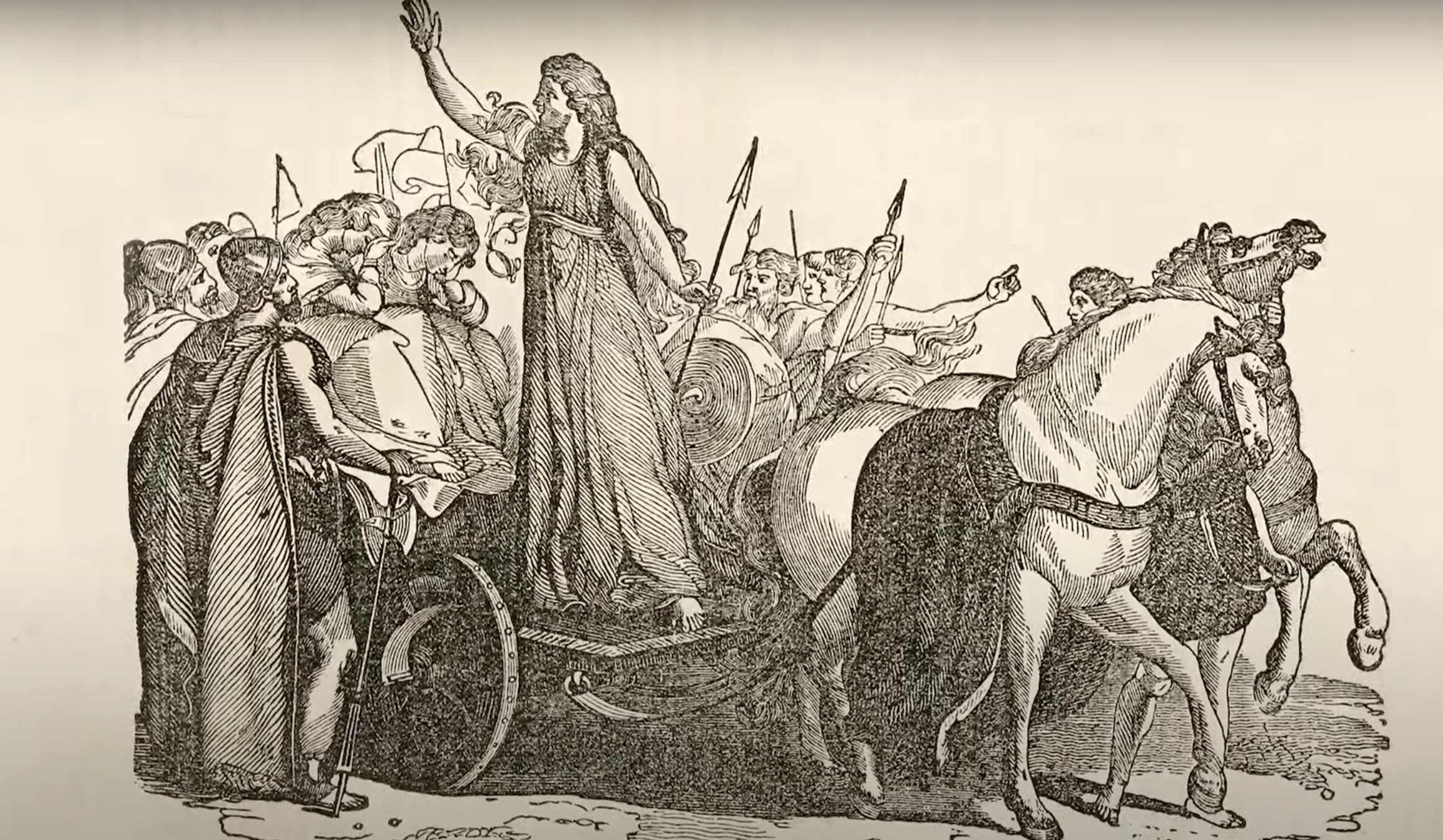 Boudica rallying her forces