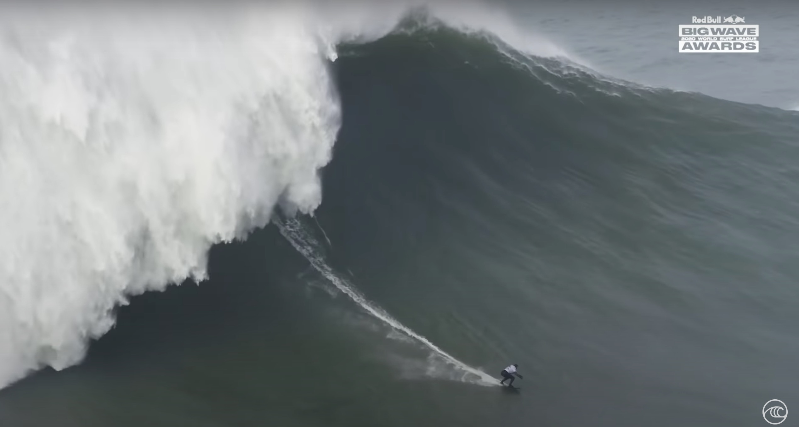 Gabeira rides out the monster wave.