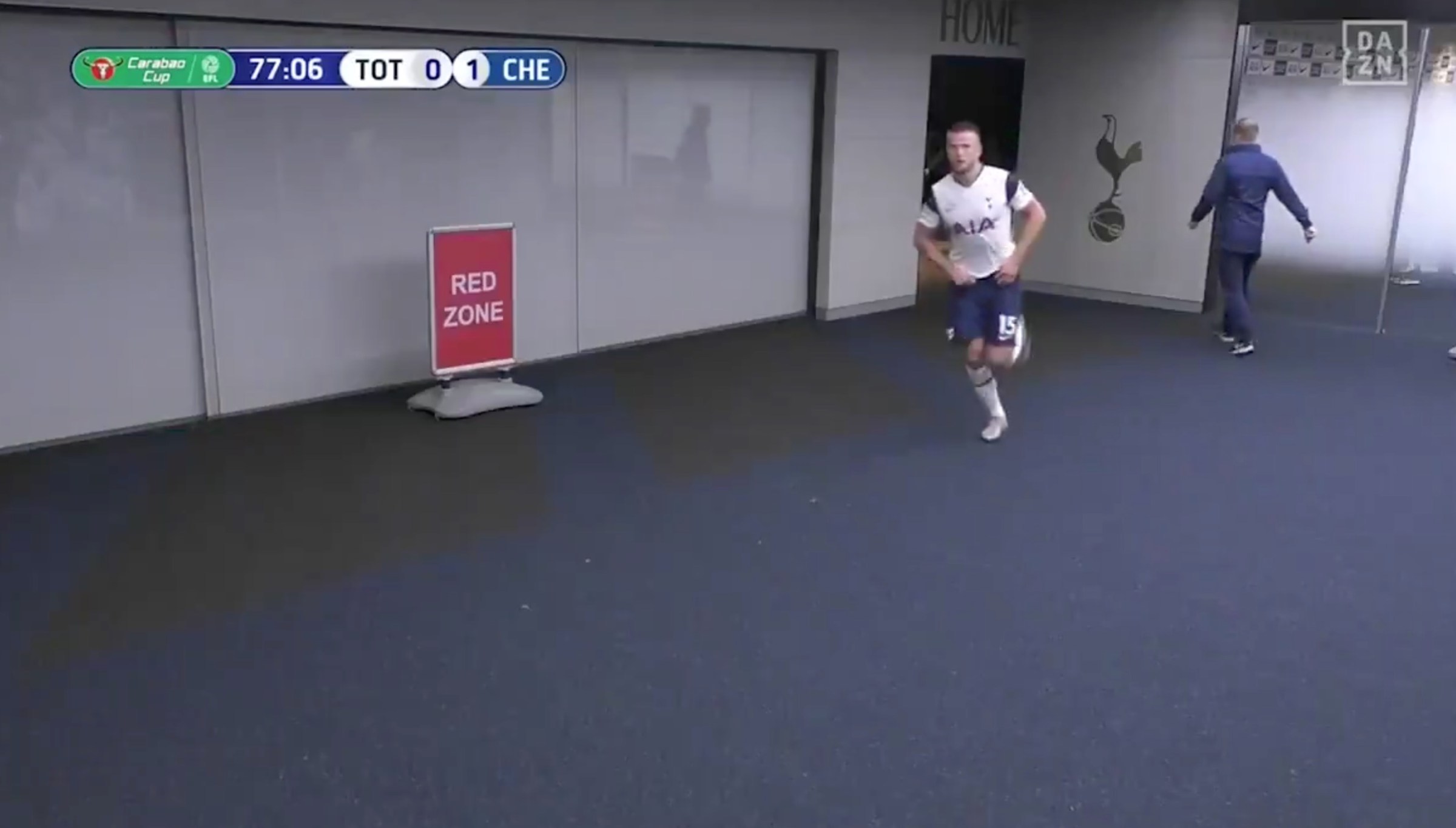 Dier returns after crapping and/or peeing.