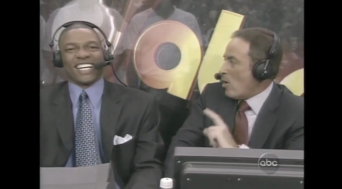 Doc Rivers and Al Michaels calling Game 1 of the 2004 NBA Finals