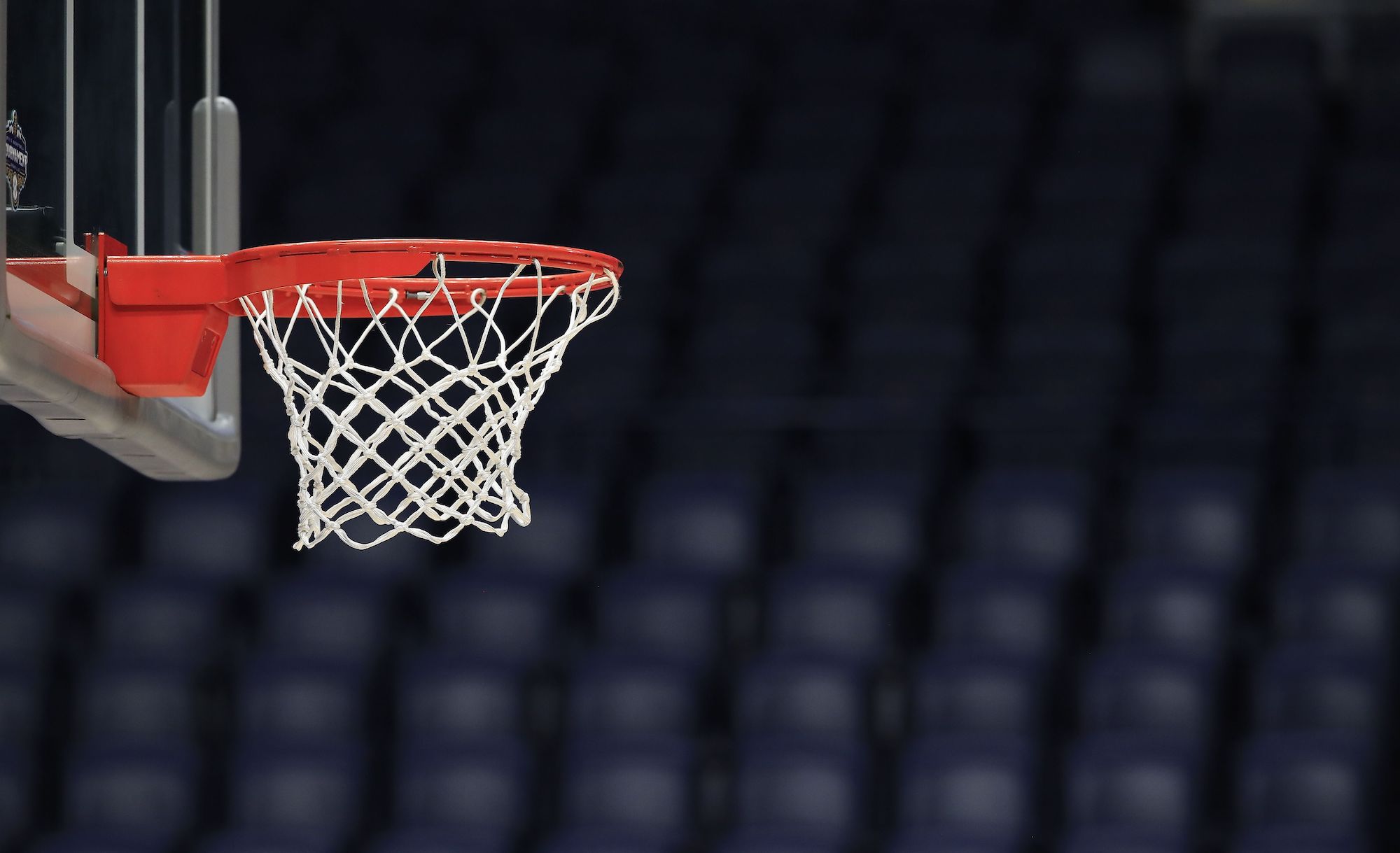 NASHVILLE, TENNESSEE - MARCH 12: The basket and the arena sit unused after the announcement of the cancellation of the SEC Basketball Tournament at Bridgestone Arena on March 12, 2020 in Nashville, Tennessee. The tournament has been cancelled due to the growing concern about the spread of the Coronavirus (COVID-19). The NCAA tournament has also been cancelled. (Photo by Andy Lyons/Getty Images)