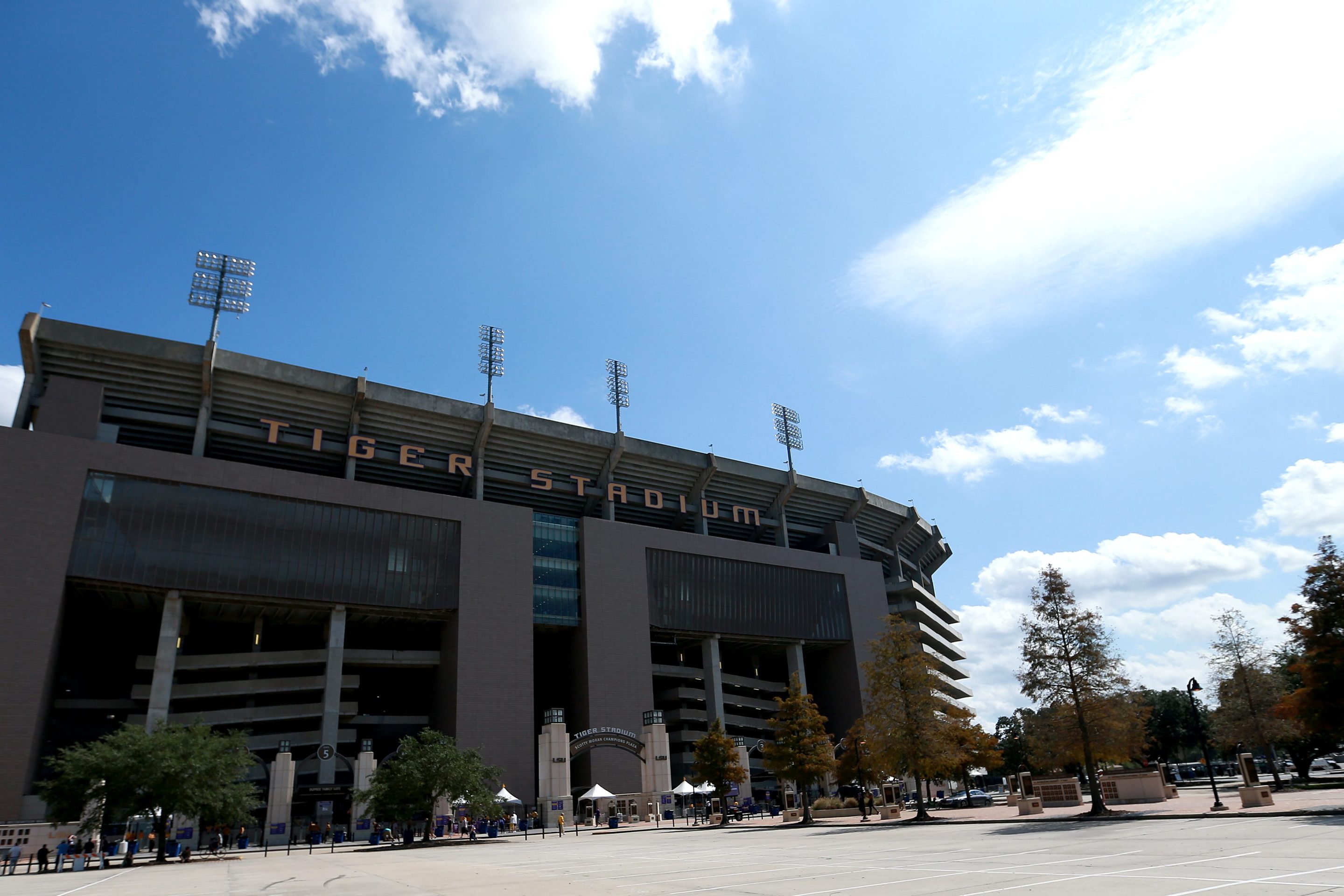 A general view of the exterior of Tiger Stadium.