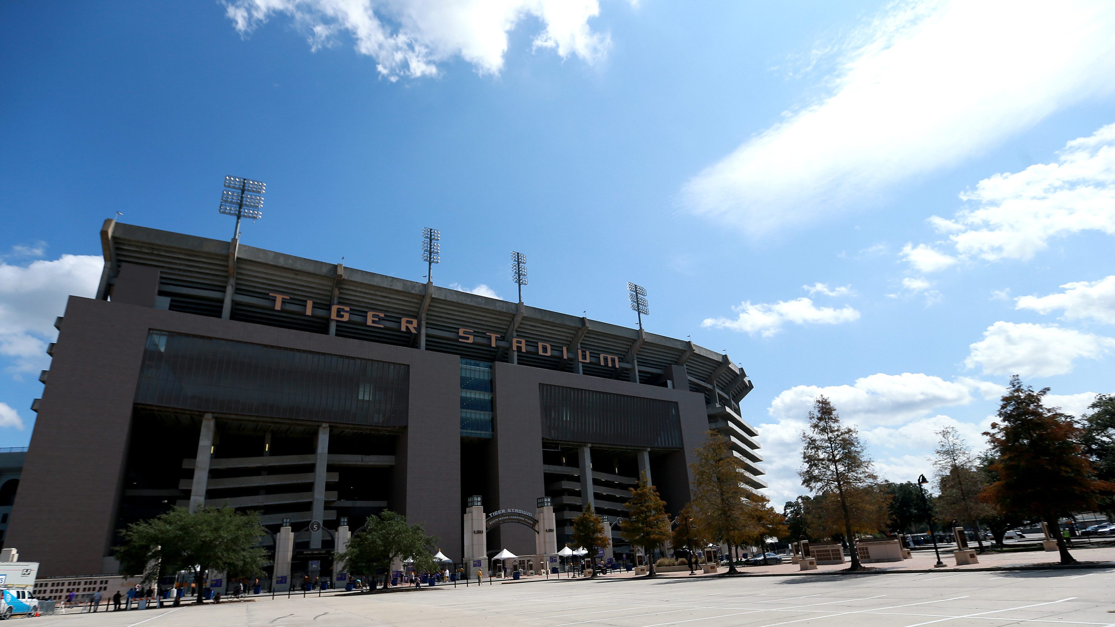 A general view of the exterior of Tiger Stadium.