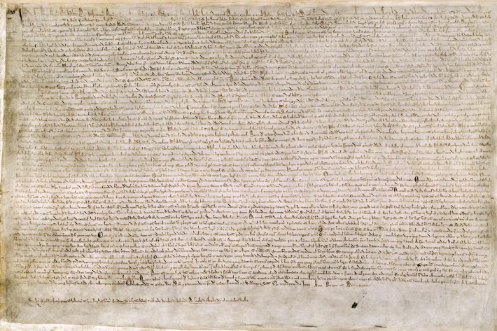 An image of Magna Carta, from the British Library.