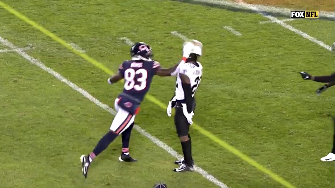 Bears Javon Wims punching C.J. Gardner-Johnson