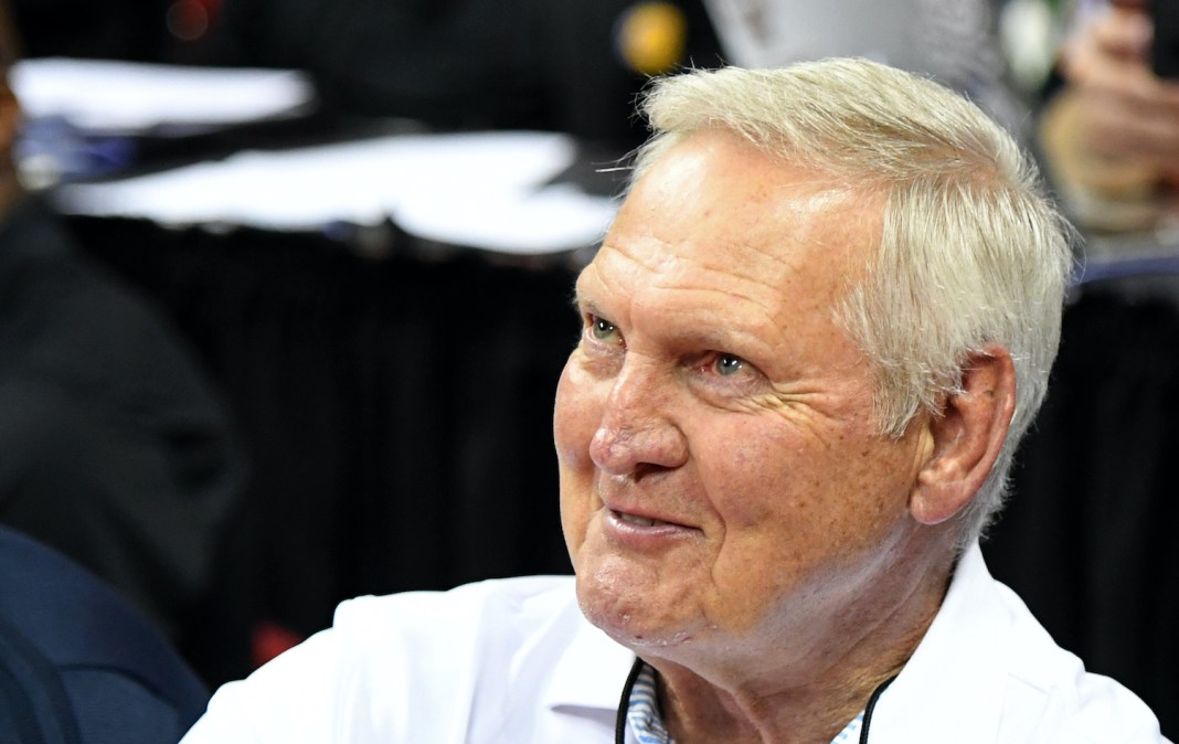 LAS VEGAS, NEVADA - JULY 06: LA Clippers executive board member Jerry West attends a game between the Boston Celtics and the Philadelphia 76ers during the 2019 NBA Summer League at the Thomas &amp; Mack Center on July 6, 2019 in Las Vegas, Nevada. NOTE TO USER: User expressly acknowledges and agrees that, by downloading and or using this photograph, User is consenting to the terms and conditions of the Getty Images License Agreement. (Photo by Ethan Miller/Getty Images)