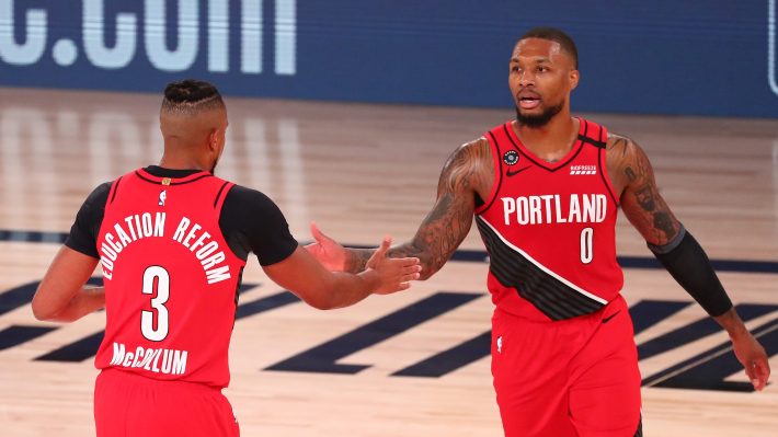 C.J. McCollum and Damian Lillard