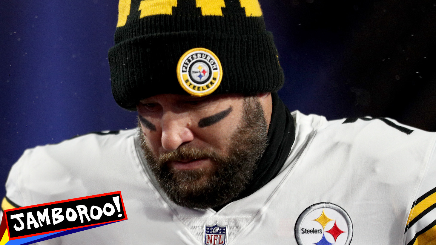 ORCHARD PARK, NEW YORK - DECEMBER 13: Ben Roethlisberger #7 of the Pittsburgh Steelers enters the field before the game against the Buffalo Bills at Bills Stadium on December 13, 2020 in Orchard Park, New York. (Photo by Bryan M. Bennett/Getty Images)