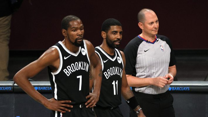 Kevin Durant, Kyrie Irving, and an NBA referee