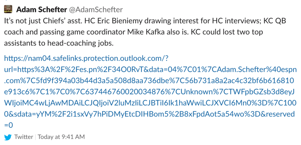 Why Do Adam Schefter s Links Look So Weird? Defector