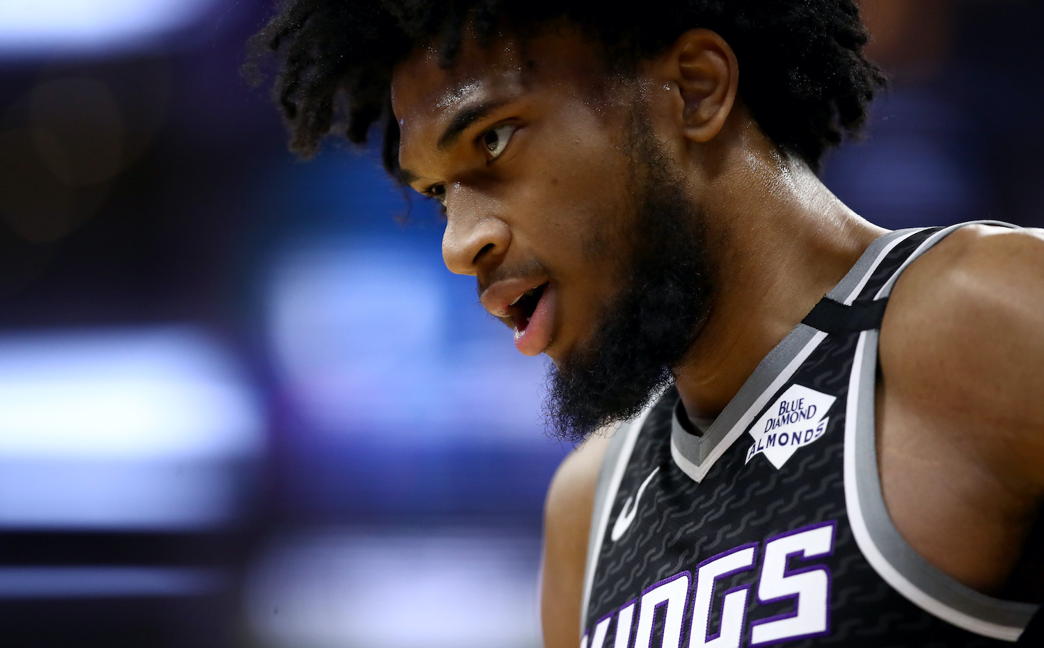 SACRAMENTO, CALIFORNIA - JANUARY 15: Marvin Bagley III #35 of the Sacramento Kings stands on the court during their game against the Dallas Mavericks at Golden 1 Center on January 15, 2020 in Sacramento, California. NOTE TO USER: User expressly acknowledges and agrees that, by downloading and or using this photograph, User is consenting to the terms and conditions of the Getty Images License Agreement. (Photo by Ezra Shaw/Getty Images)