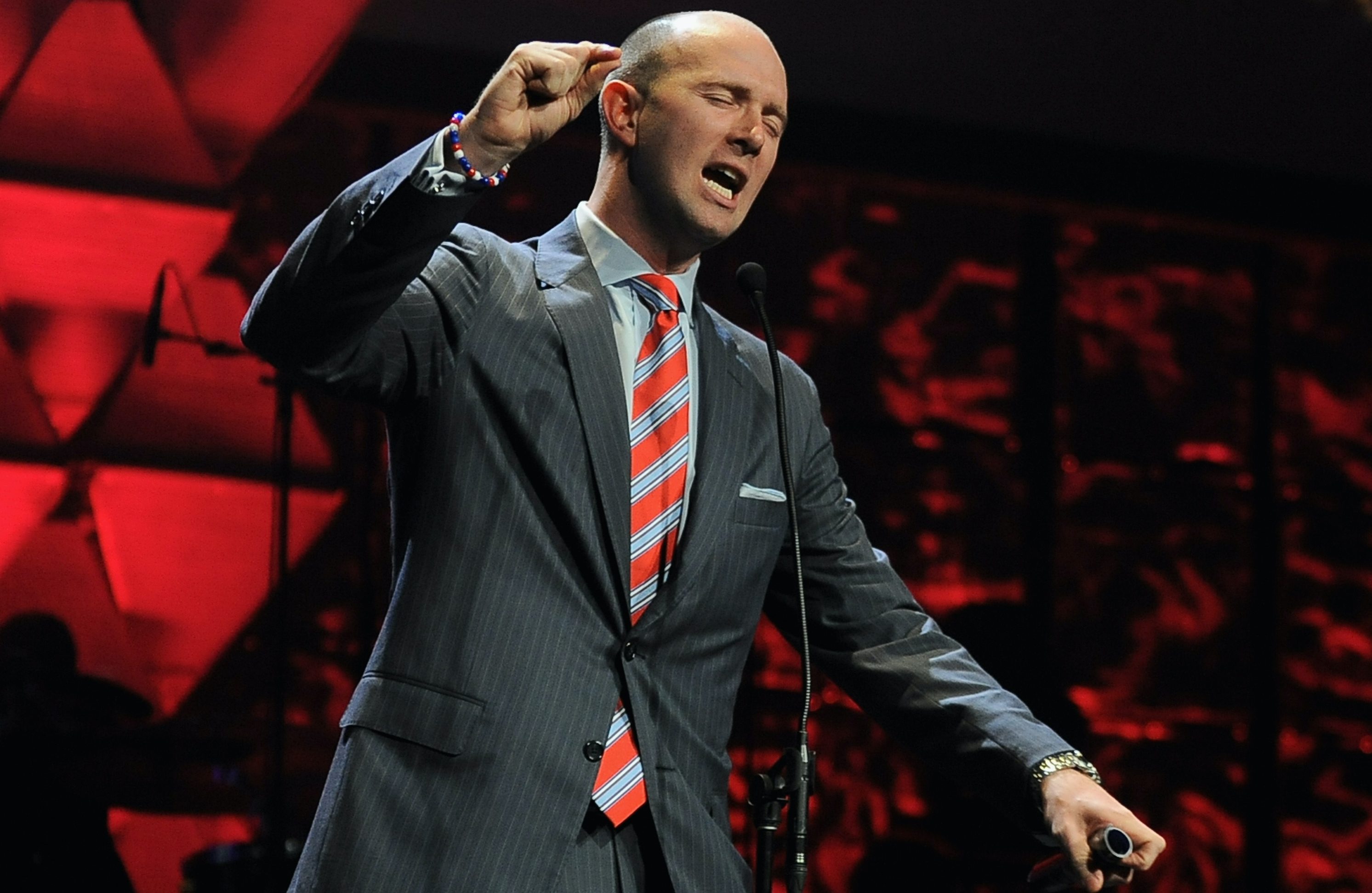 Jack Easterby speaks onstage during the 16th Annual Super Bowl Gospel Celebration at ASU Gammage on January 30, 2015 in Tempe, Arizona.