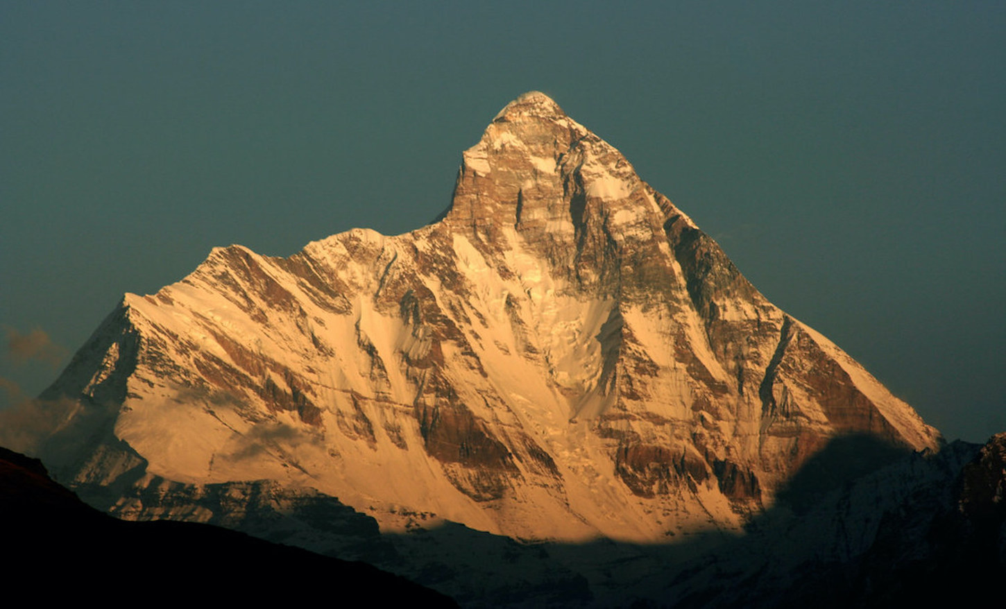 Nanda Devi as the sun sets.