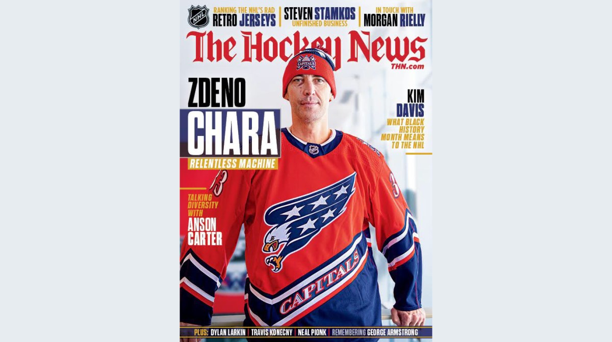 Zdeno Chara on the cover of The Hockey News