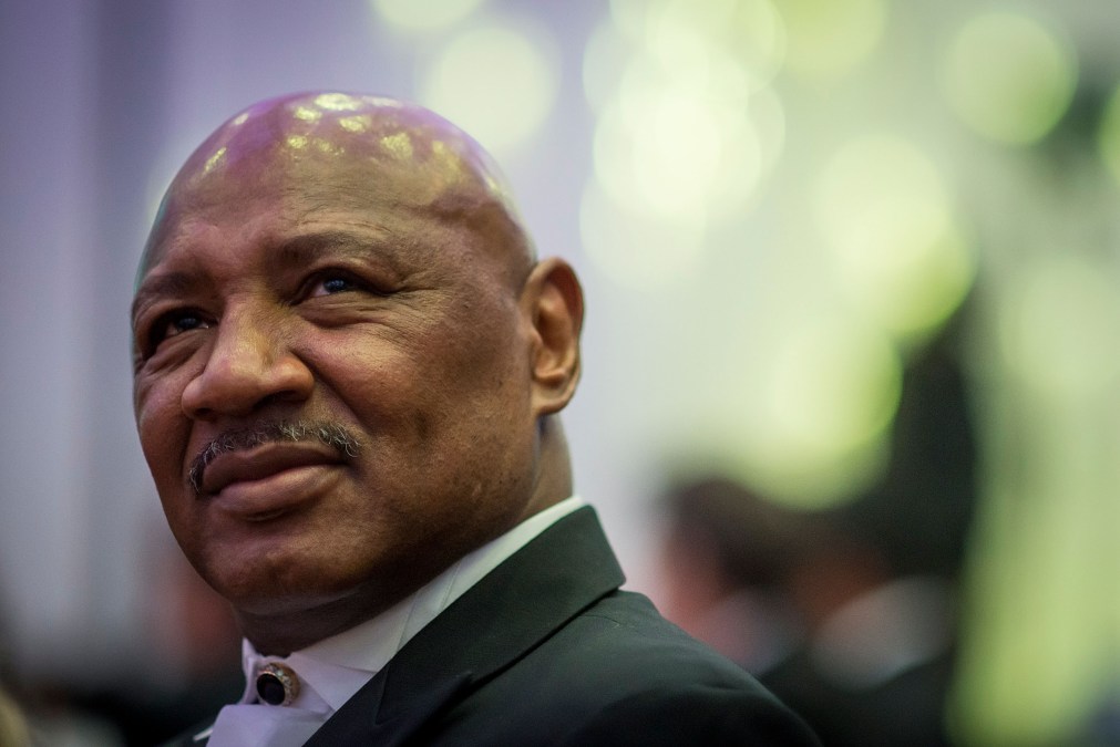 Marvin Hagler at a fundraising event in 2006.