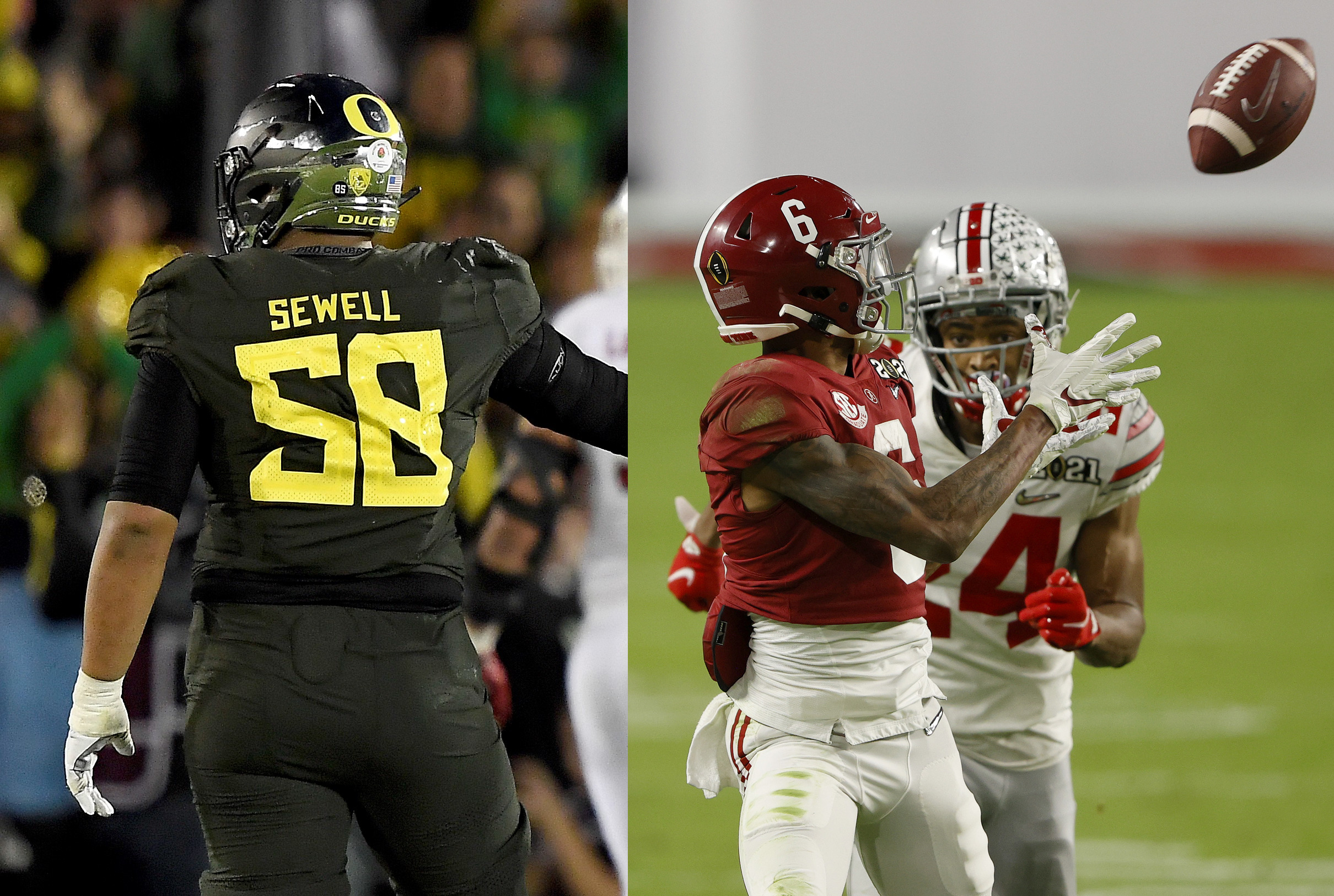 Penei Sewell and Devonta Smith