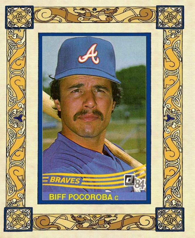 Biff Pocoroba Atlanta Braves 1977 Home Baseball Throwback 