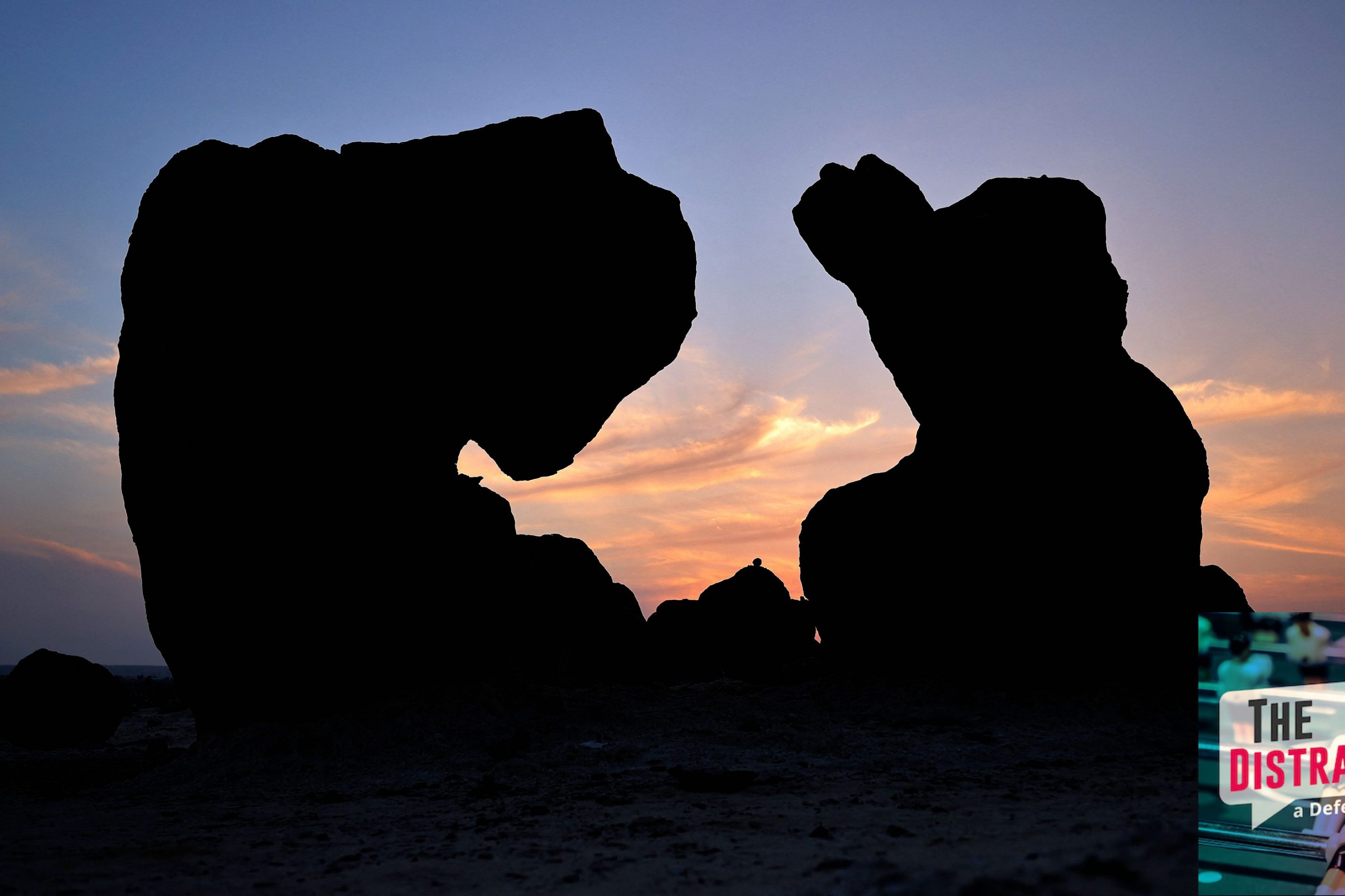 This is a photo of a rock formation in Oman, I just thought it looked neat.