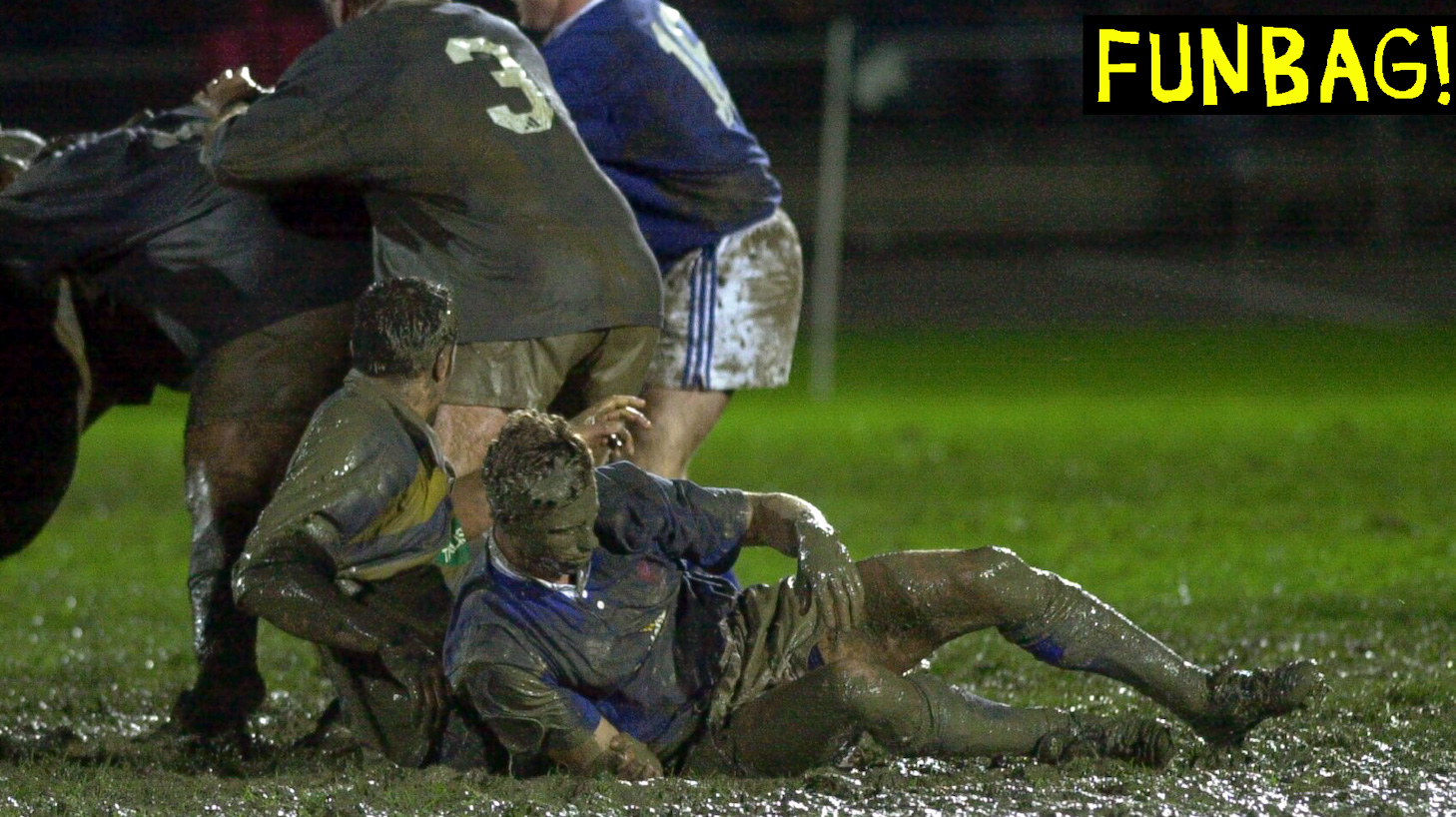 NEW ZEALAND - SEPTEMBER 09: Nelson Bays Brett Wallace extracts himself from the mud in his teams 2026 loss to Bay of Plenty in the Air New Zealand NPC second division match at Trafalgar Park, Nelson, Saturday. (Photo by Ross Land/Getty Images)
