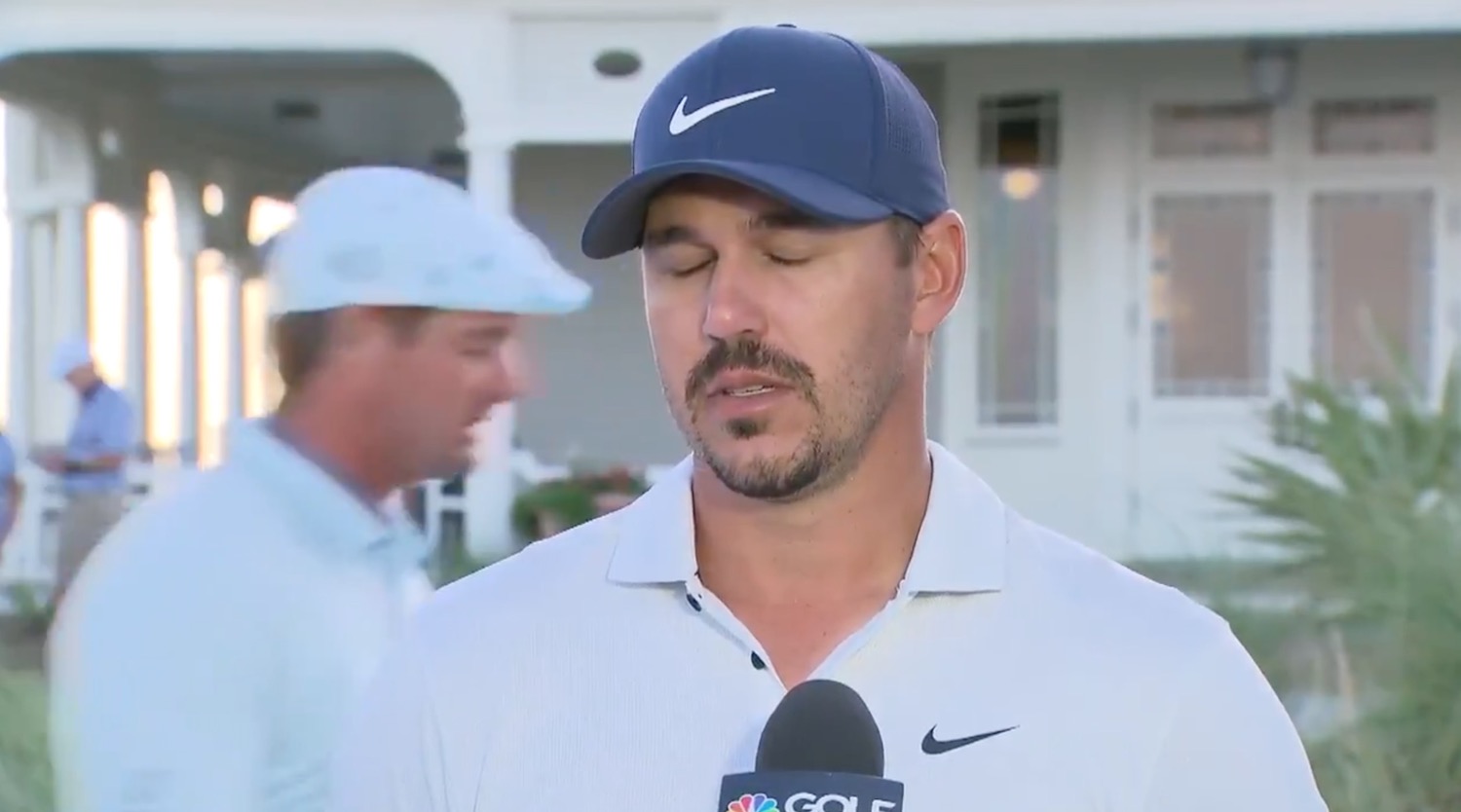 Brooks Koepka is unable to hold bakc his disgust for Bryson DeChambeau