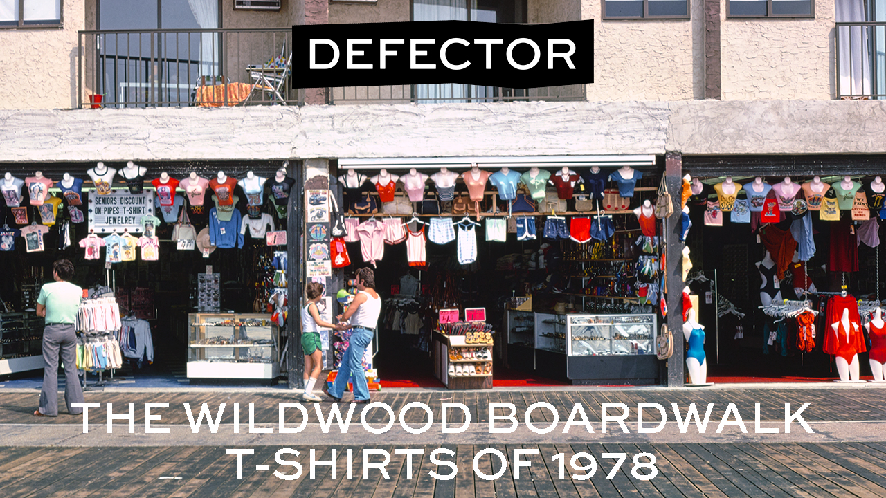 The Wildwood Boardwalk T-Shirts of 1978. A boardwalk scene from the 70s.