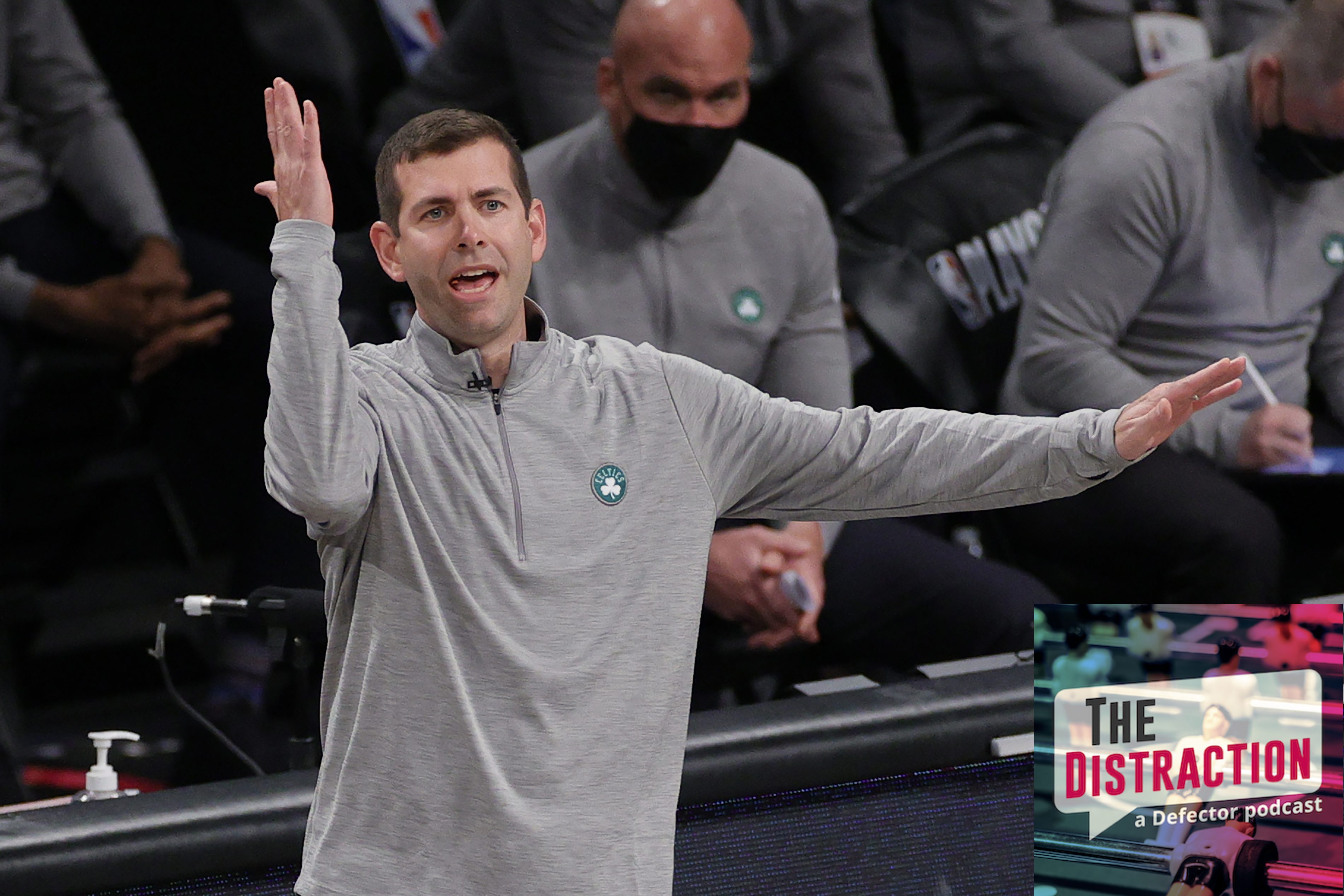 Brad Stevens, seen here contemplating a future in which he doesn't have to coach anymore.