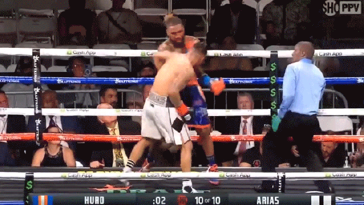 A knockdown but it wasn't ruled one