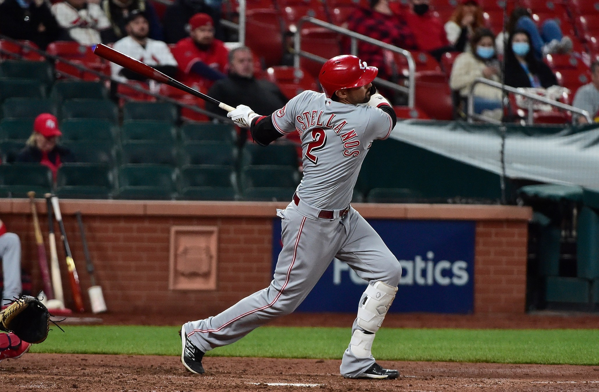 Reds' Nick Castellanos hits home run during on-air memorial