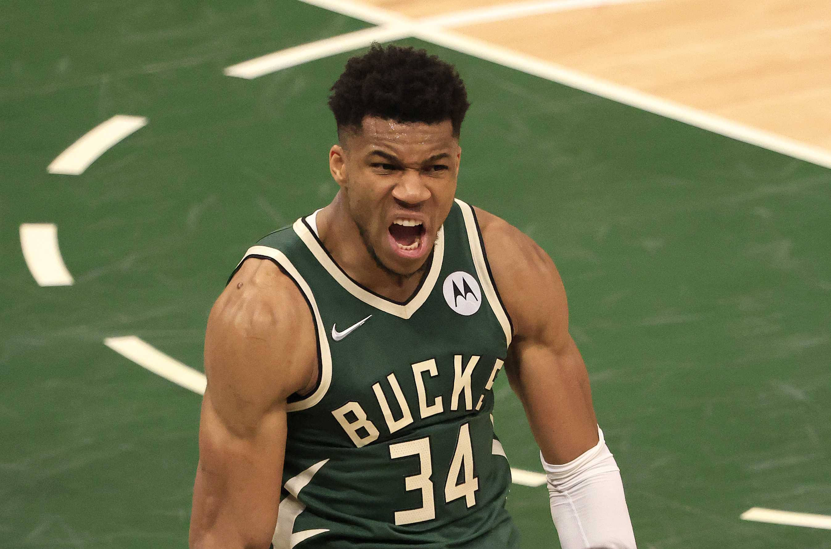 Giannis was pretty pumped!