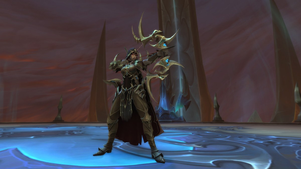 Sylvanas Windrunner in the World of Warcraft raid Sanctum of Domination