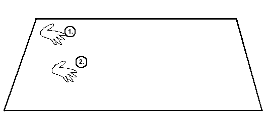 Figure 1: A highly scientific diagram of the reach across a perfectly average windshield of an average person with average wingspan.