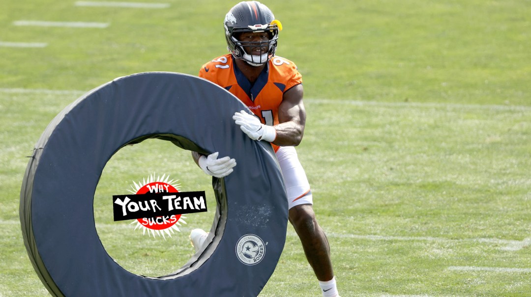 Broncos' Jerry Jeudy screams at official, bumps into him during outburst