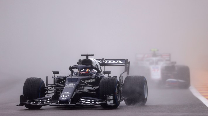 SPA, BELGIUM - AUGUST 29: Yuki Tsunoda of Japan driving the (22) Scuderia AlphaTauri AT02 Honda during the F1 Grand Prix of Belgium at Circuit de Spa-Francorchamps on August 29, 2021 in Spa, Belgium. (Photo by Lars Baron/Getty Images)