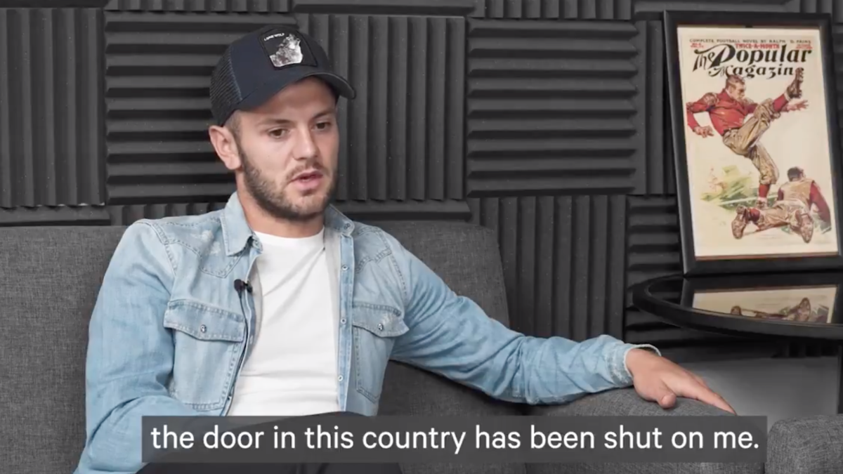 Jack Wilshere saying "the door in this country has been shut on me"