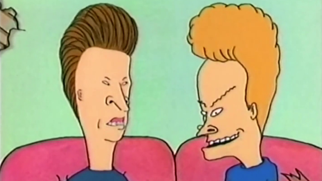 Beavis and Butthead on the couch