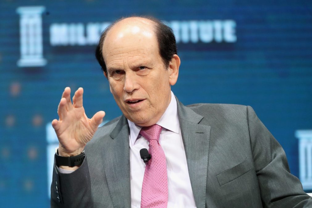 Investor Michael Milken at his own institute's annual event in 2017, back when he was still a convicted financial criminal.