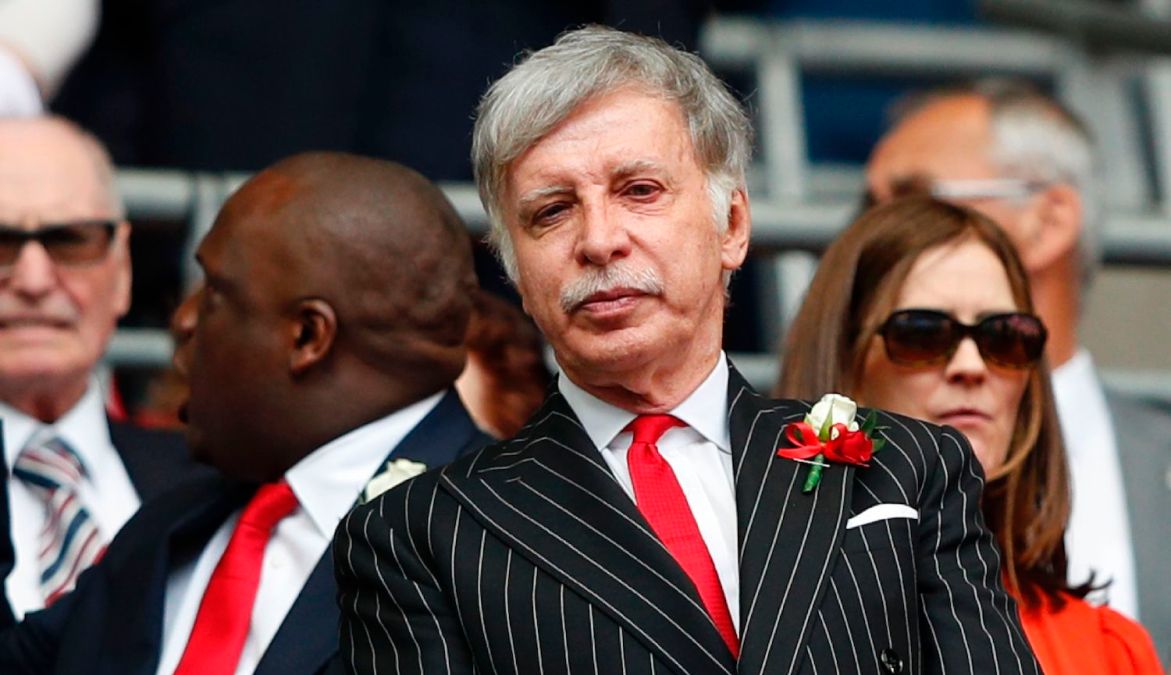 Arsenal's US owner Stan Kroenke waits for kick off in the English FA Cup final football match between Arsenal and Chelsea at Wembley stadium in London on May 27, 2017. / AFP PHOTO / Adrian DENNIS / NOT FOR MARKETING OR ADVERTISING USE / RESTRICTED TO EDITORIAL USE (Photo credit should read ADRIAN DENNIS/AFP via Getty Images)