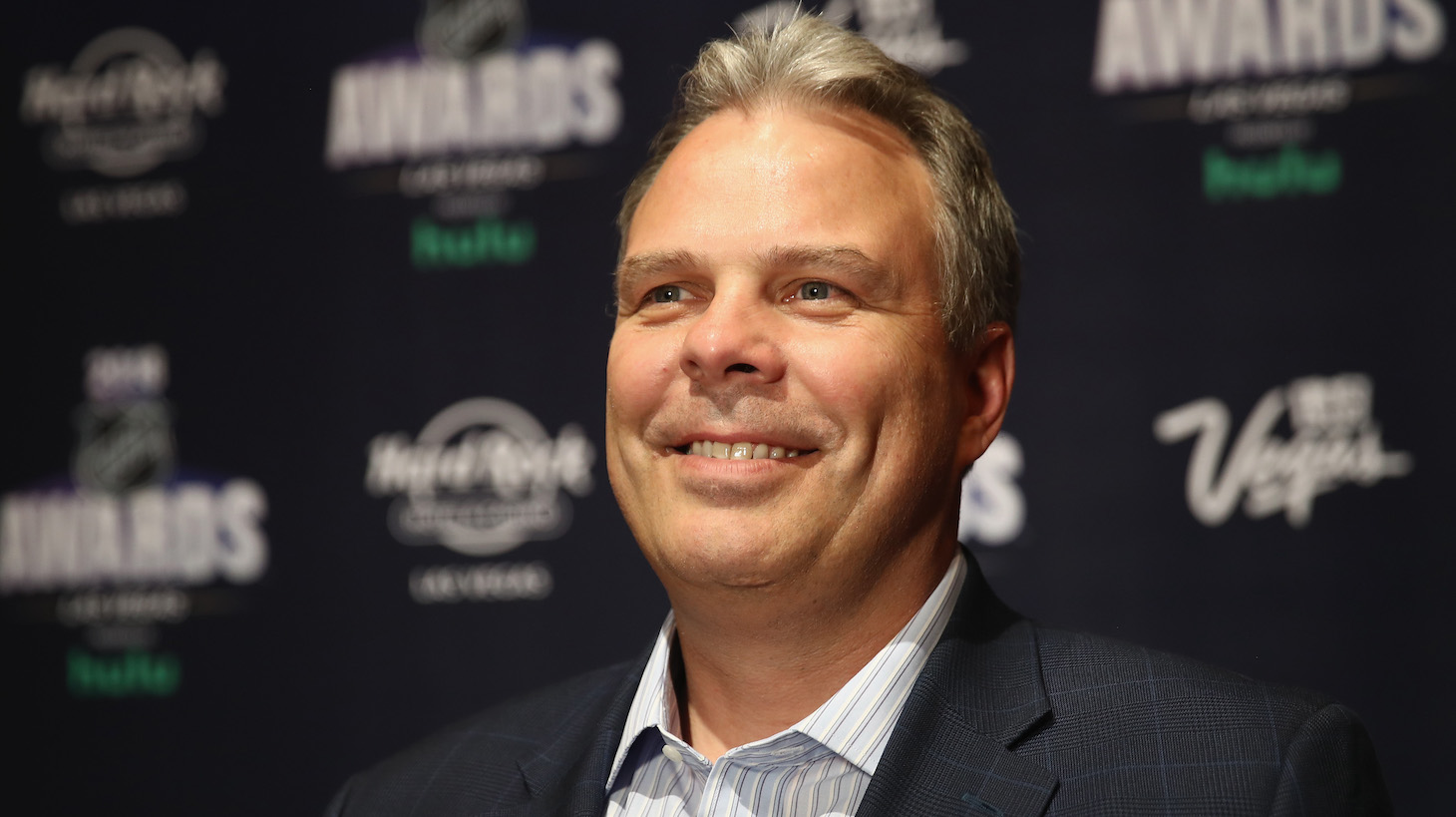 during the 2018 NHL Awards nominee media availability at the Encore Las Vegas on June 19, 2018 in Las Vegas, Nevada.