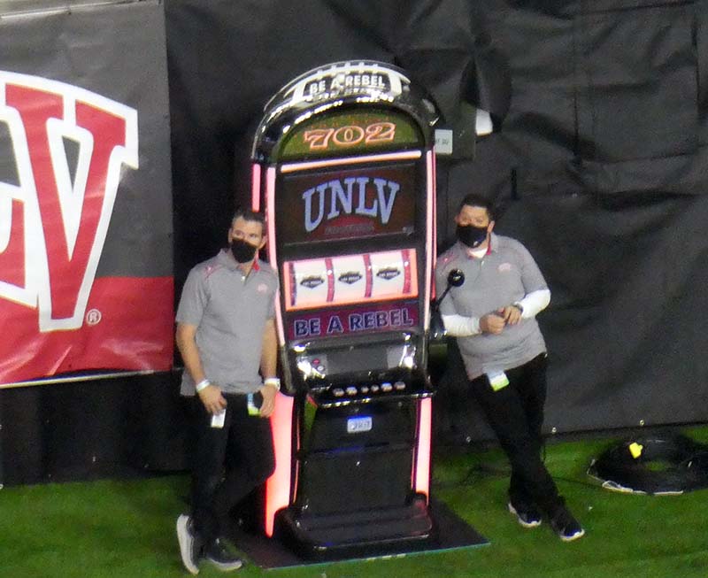 The UNLV Slot Machine is the Best Sideline Celebration Since Miami's  Turnover Chain - FanBuzz