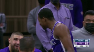 Kings players reacts to fan vomiting on the court