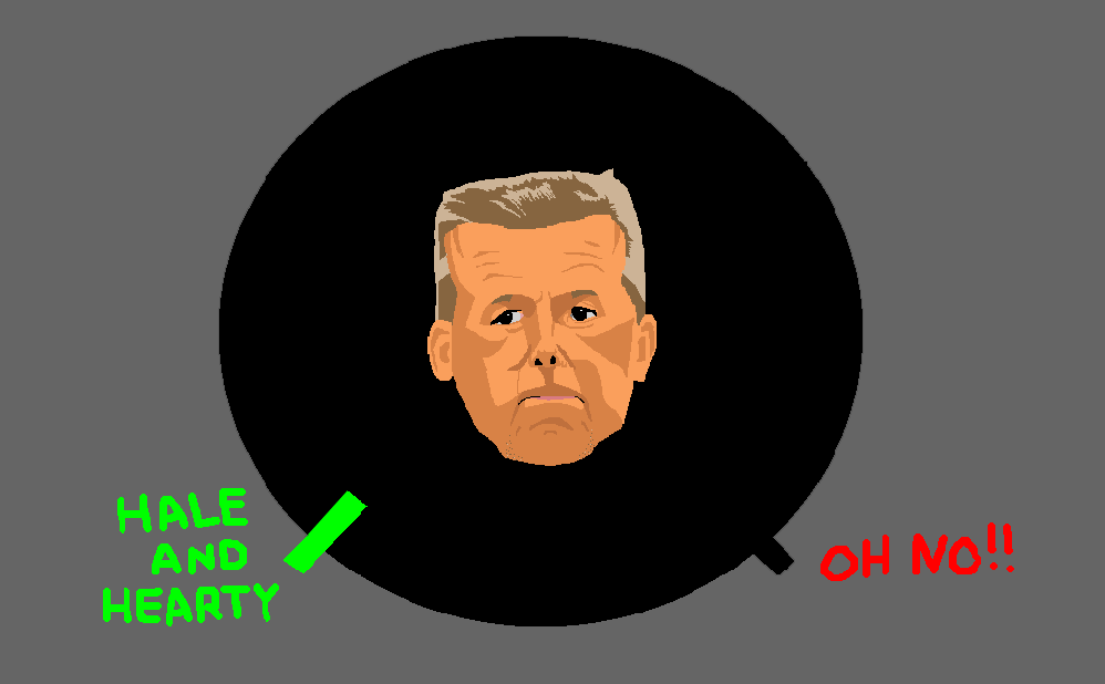 Urban Meyer report. It's a circle with a chart. This one is all green, because Urban Meyer is fully Hale and Hearty rather than OH NO