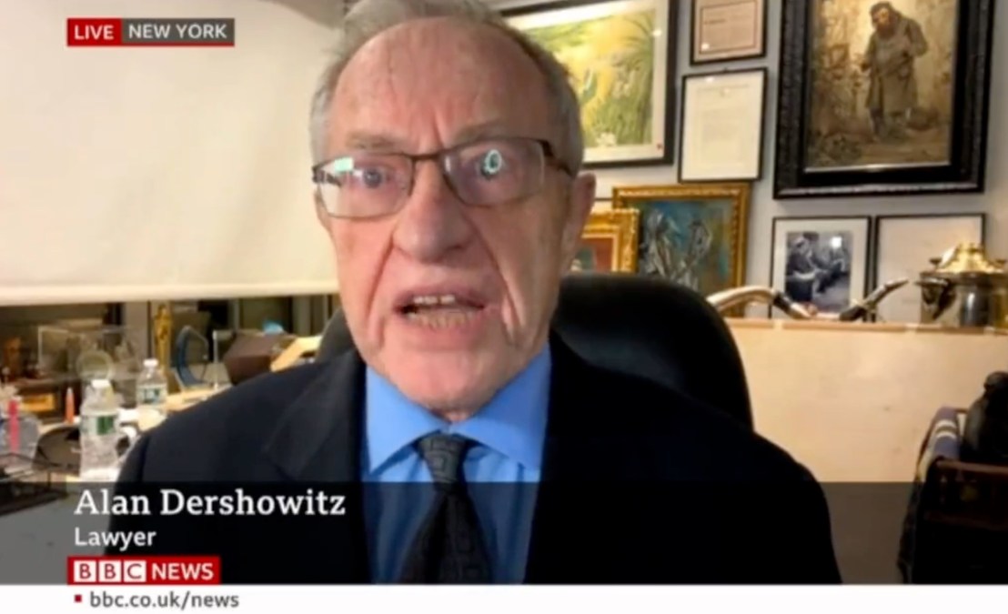 Alan Dershowitz leaping into his defense of Alan Dershowitz