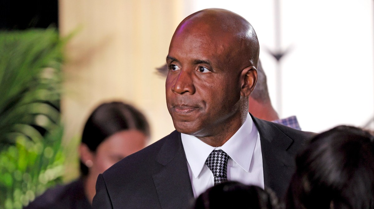 TARRYTOWN, NEW YORK - JUNE 13: Barry Bonds attends the 145th Annual Westminster Kennel Club Dog Show on June 13, 2021 in Tarrytown, New York. Spectators are not allowed to attend this year, apart from dog owners and handlers, because of safety protocols due to Covid-19. (Photo by Michael Loccisano/Getty Images)
