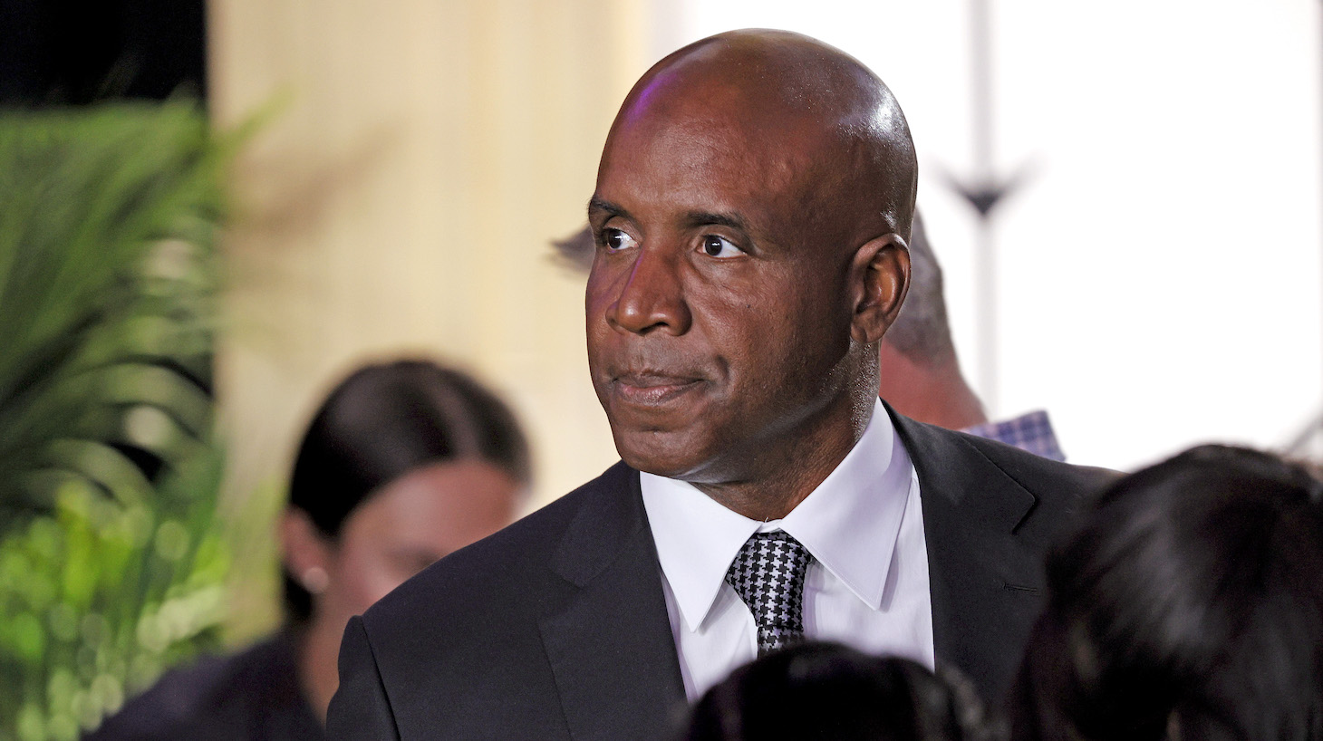TARRYTOWN, NEW YORK - JUNE 13: Barry Bonds attends the 145th Annual Westminster Kennel Club Dog Show on June 13, 2021 in Tarrytown, New York. Spectators are not allowed to attend this year, apart from dog owners and handlers, because of safety protocols due to Covid-19. (Photo by Michael Loccisano/Getty Images)