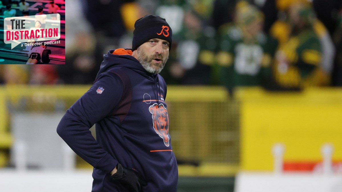 Chicago Bears coach Matt Nagy on the sidelines during his team's totally dispiriting loss to the Green Bay Packers.