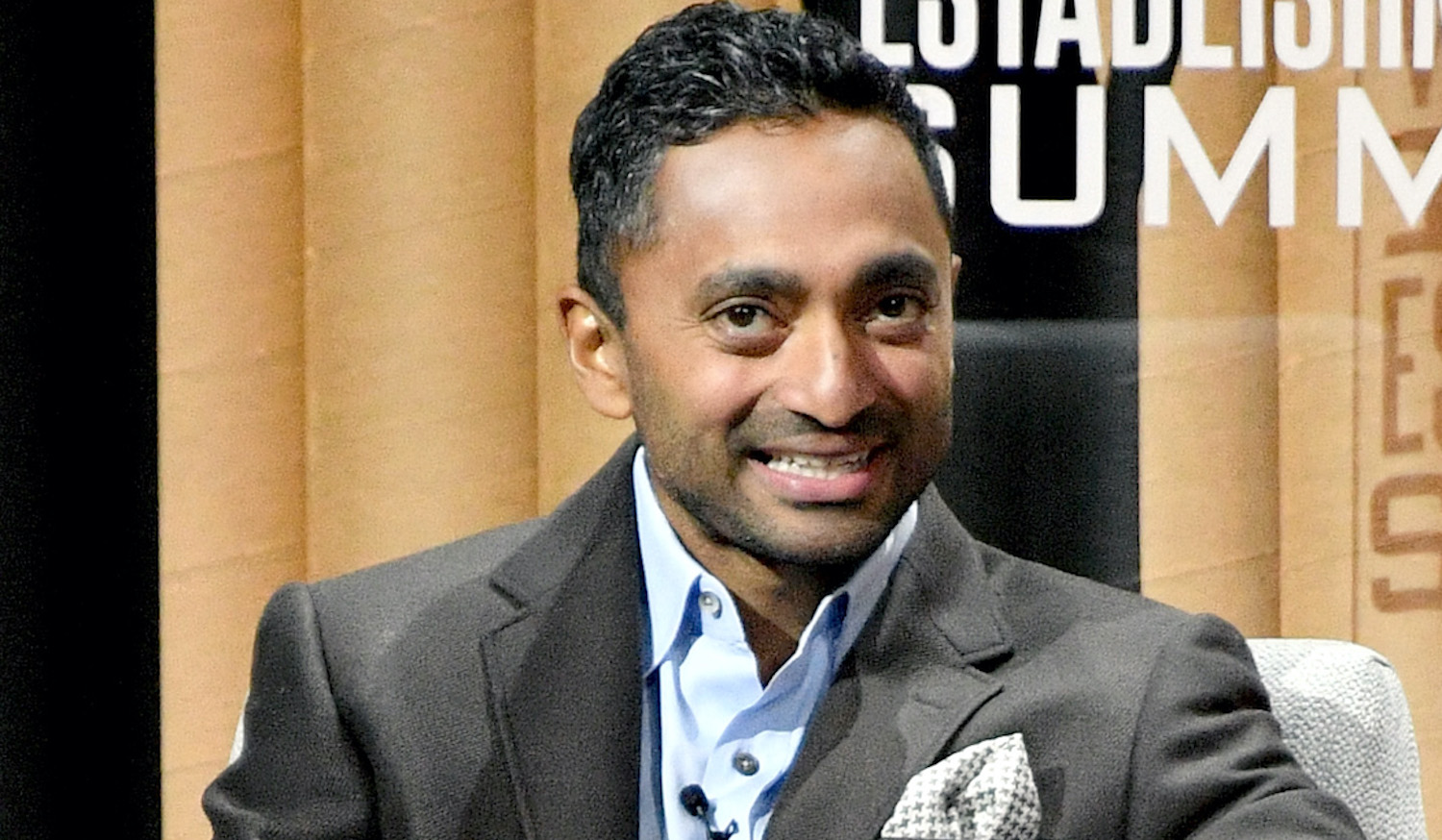 Chamath speaks onstage during the Vanity Fair New Establishment Summit at Yerba Buena Center for the Arts on October 19, 2016 in San Francisco, California.