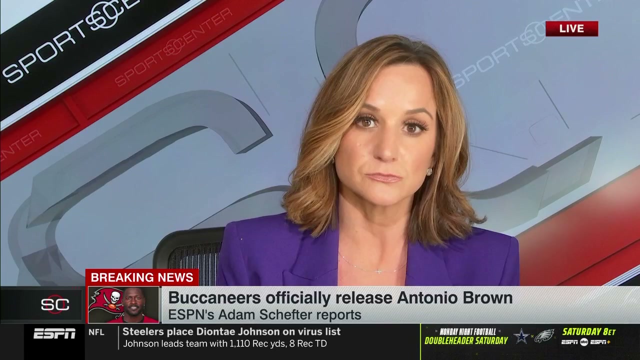 Diana Russini of ESPN, about to speak with a very powerful New Jersey accent.